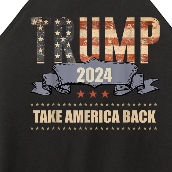 2024 Trump Take America Back Women’s Perfect Tri Rocker Tank