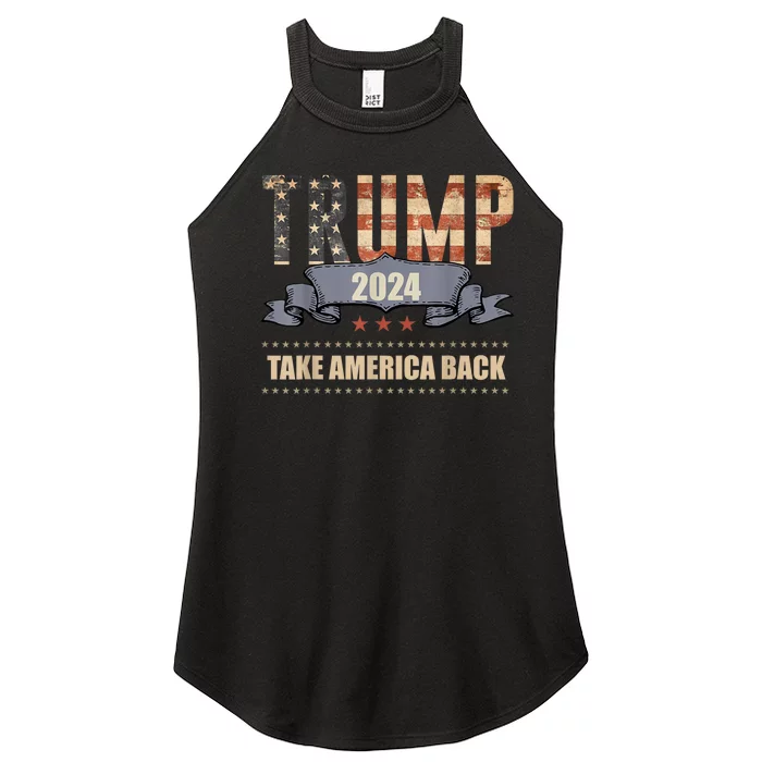 2024 Trump Take America Back Women’s Perfect Tri Rocker Tank