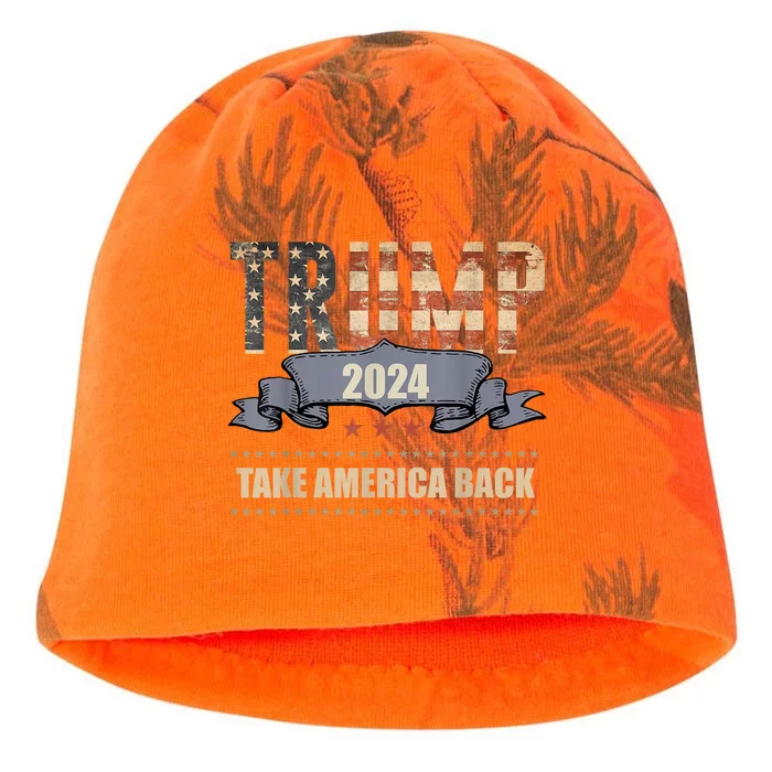 2024 Trump Take America Back Kati - Camo Knit Beanie