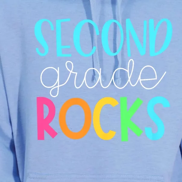 2nd Teacher Team Second Grade Rocks First Day Of Back To School Unisex Surf Hoodie