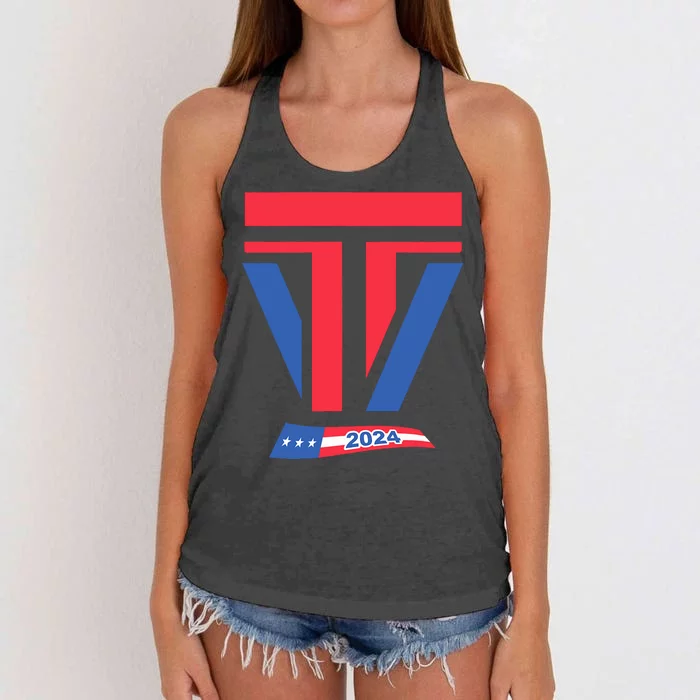 2024 Trump Vance Women's Knotted Racerback Tank