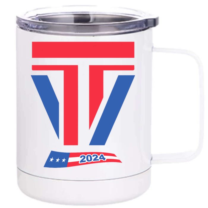 2024 Trump Vance Front & Back 12oz Stainless Steel Tumbler Cup