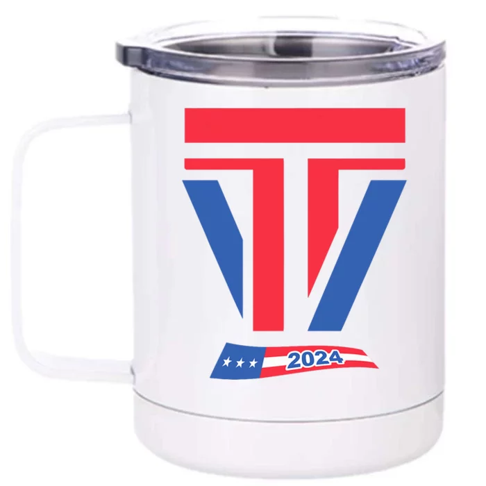 2024 Trump Vance Front & Back 12oz Stainless Steel Tumbler Cup