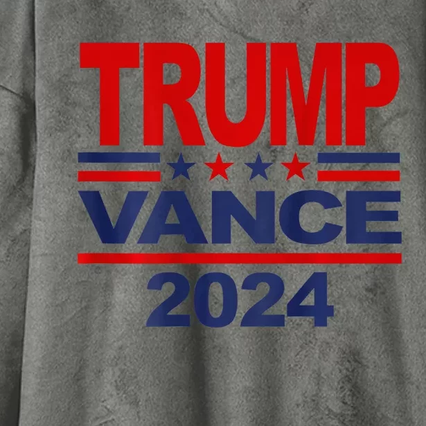 2024 Trump Vance Presidential Election Hooded Wearable Blanket