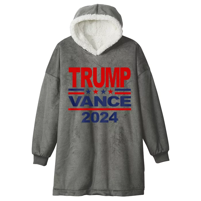 2024 Trump Vance Presidential Election Hooded Wearable Blanket