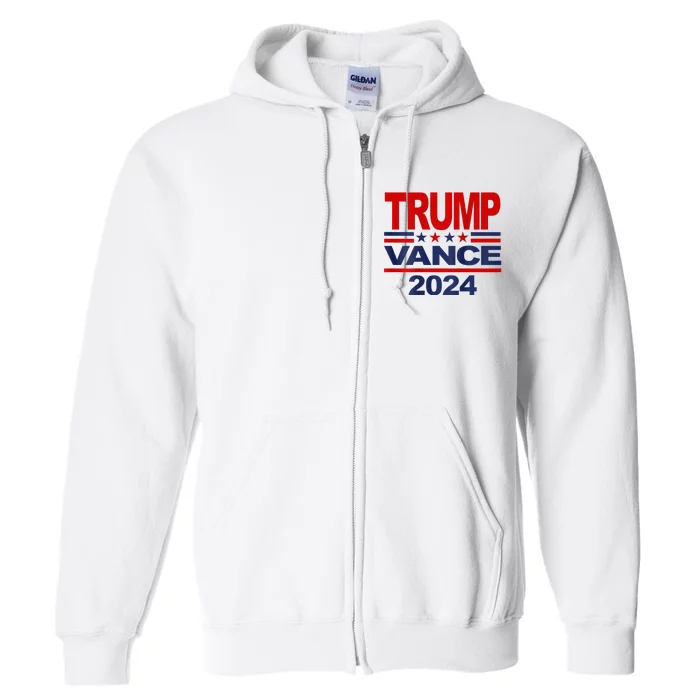 2024 Trump Vance Presidential Election Full Zip Hoodie