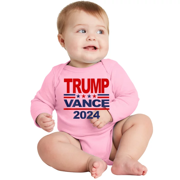 2024 Trump Vance Presidential Election Baby Long Sleeve Bodysuit