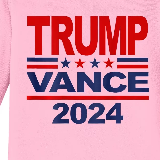 2024 Trump Vance Presidential Election Baby Long Sleeve Bodysuit