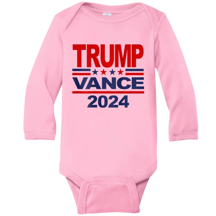 2024 Trump Vance Presidential Election Baby Long Sleeve Bodysuit