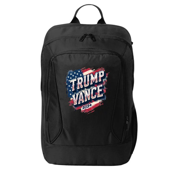 2024 Trump Vance Usa Flag Drip City Backpack