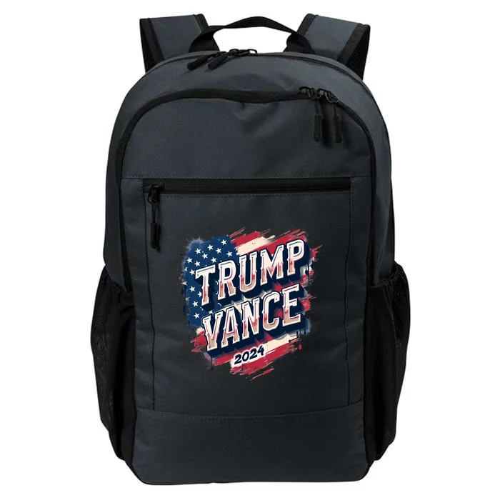 2024 Trump Vance Usa Flag Drip Daily Commute Backpack