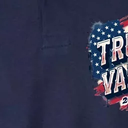 2024 Trump Vance Usa Flag Drip Softstyle Adult Sport Polo