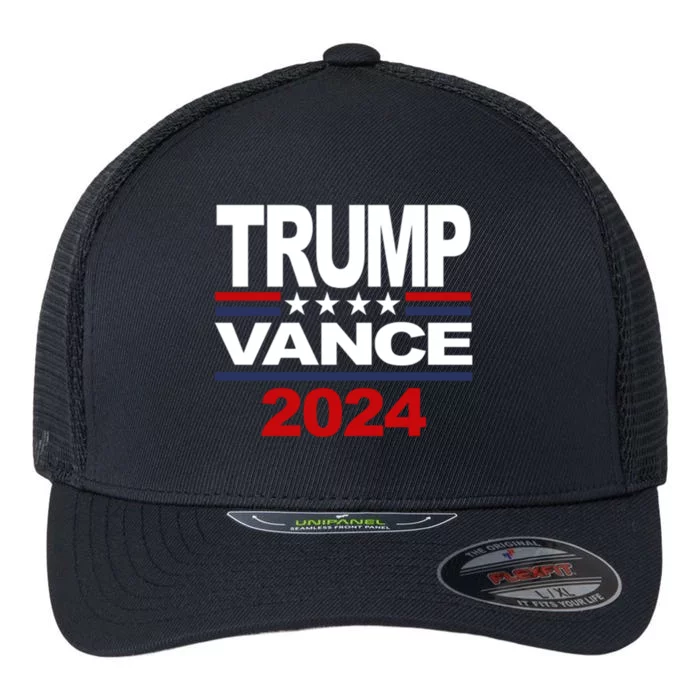 2024 Trump Vance Presidential Election Flexfit Unipanel Trucker Cap