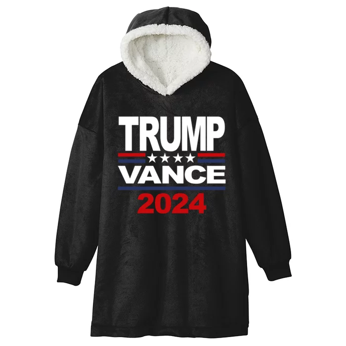 2024 Trump Vance Presidential Election Hooded Wearable Blanket