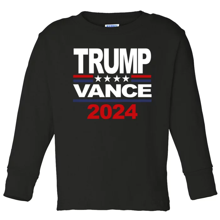 2024 Trump Vance Presidential Election Toddler Long Sleeve Shirt