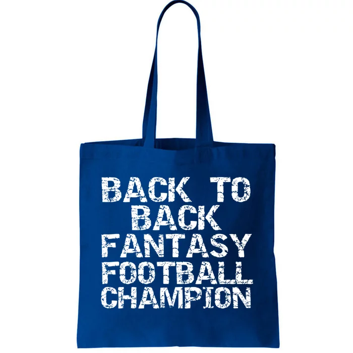 2 Time Winner Quote Back To Back Fantasy Football Champion Great Gift Tote Bag