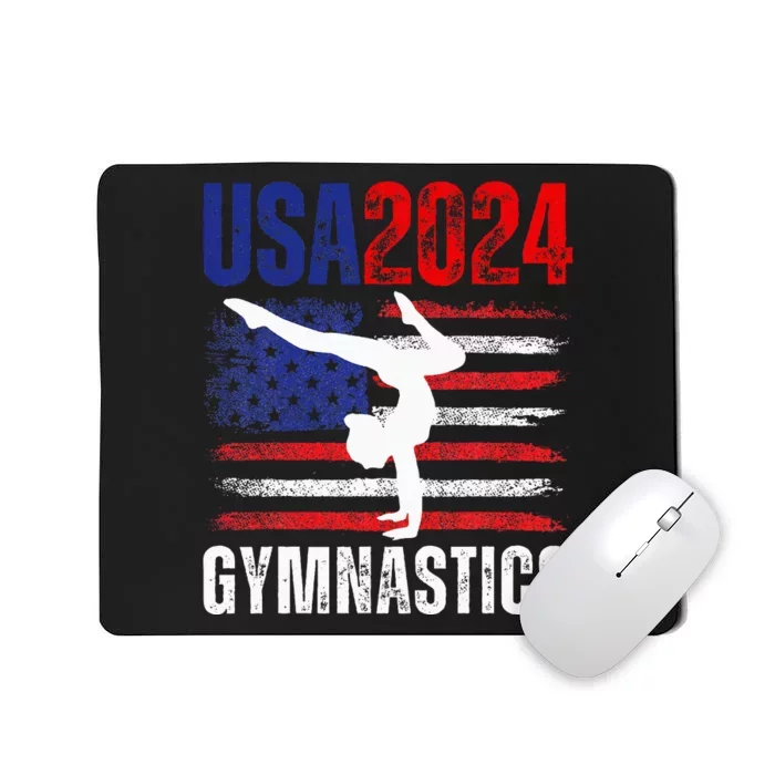 2024 Usa American Flag Gymnastics Gymnast Mousepad