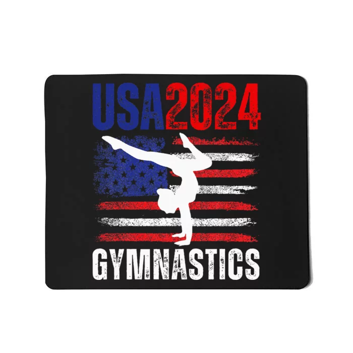 2024 Usa American Flag Gymnastics Gymnast Mousepad