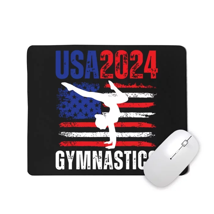 2024 Usa American Flag Gymnastics Gymnast Mousepad