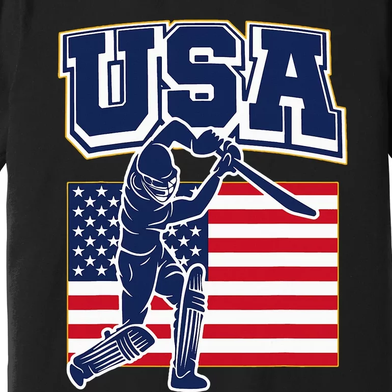 2024 Usa Cricket Jersey T20 Cricket 2024 Usa Cricket Fans Premium T-Shirt