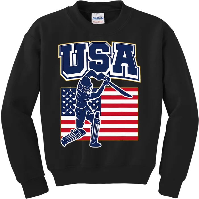 2024 Usa Cricket Jersey T20 Cricket 2024 Usa Cricket Fans Kids Sweatshirt