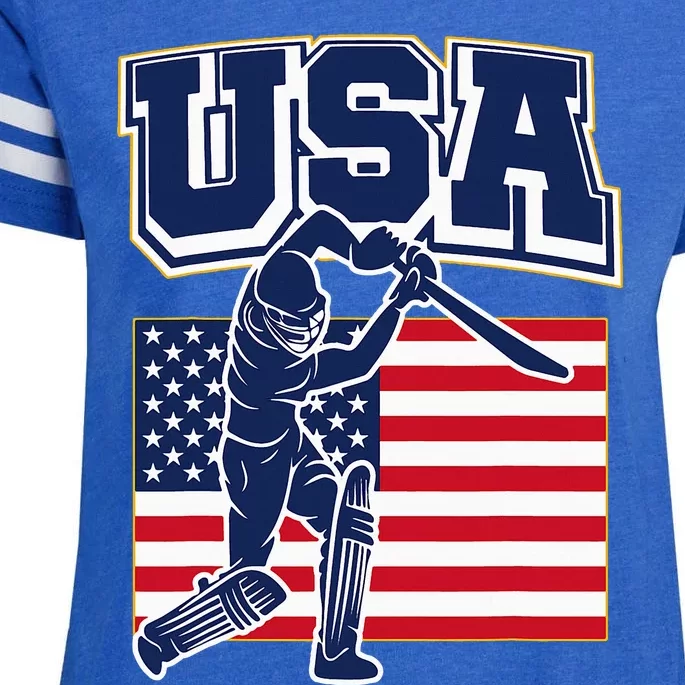 2024 Usa Cricket Jersey T20 Cricket 2024 Usa Cricket Fans Enza Ladies Jersey Football T-Shirt