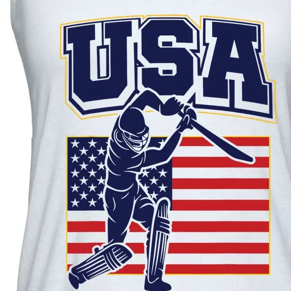 2024 Usa Cricket Jersey T20 Cricket 2024 Usa Cricket Fans Ladies Essential Flowy Tank