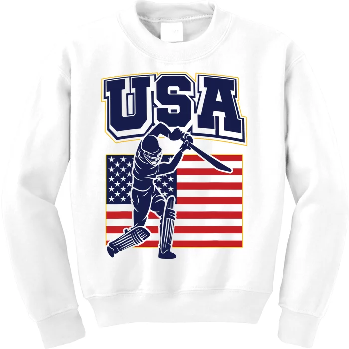 2024 Usa Cricket Jersey T20 Cricket 2024 Usa Cricket Fans Kids Sweatshirt