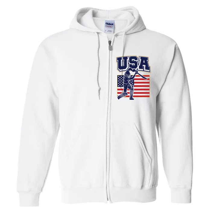 2024 Usa Cricket Jersey T20 Cricket 2024 Usa Cricket Fans Full Zip Hoodie