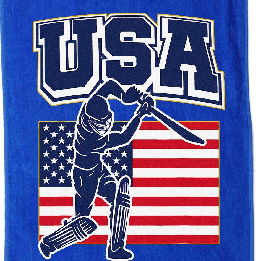 2024 Usa Cricket Jersey T20 Cricket 2024 Usa Cricket Fans Platinum Collection Golf Towel