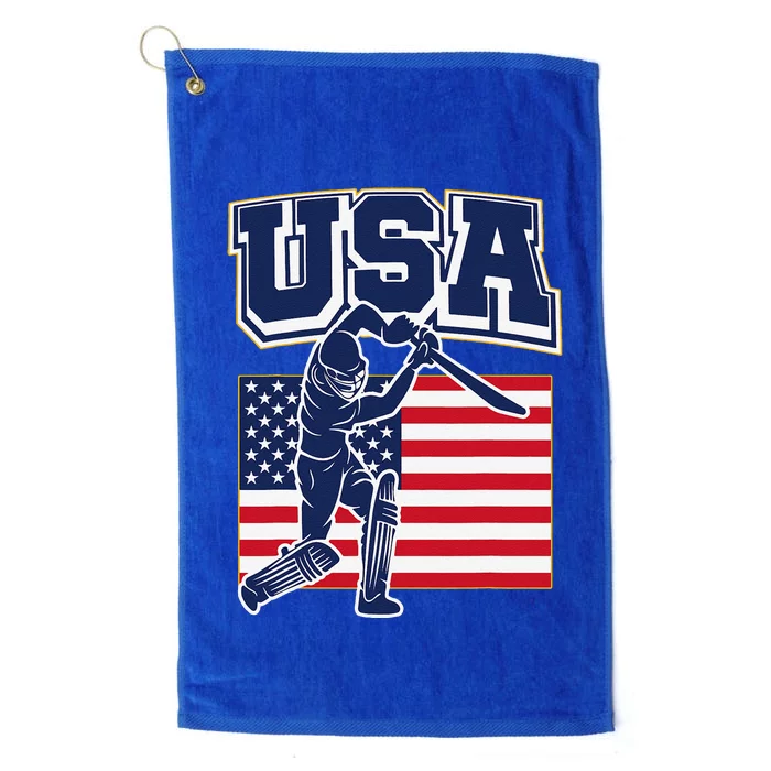 2024 Usa Cricket Jersey T20 Cricket 2024 Usa Cricket Fans Platinum Collection Golf Towel