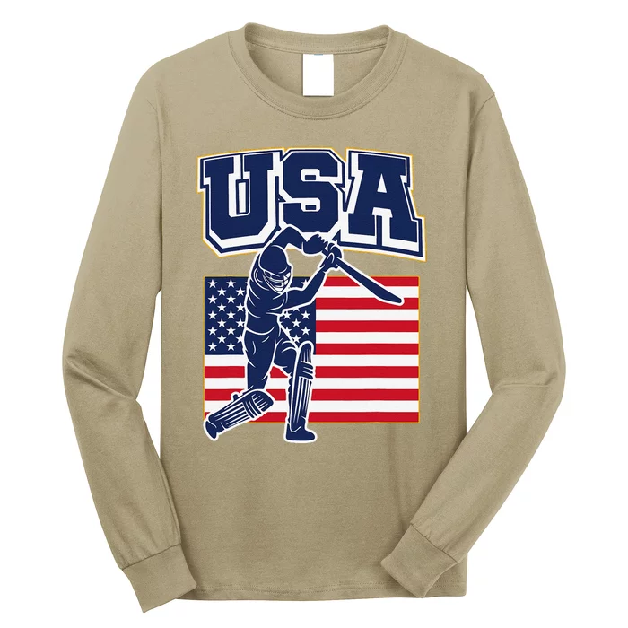 2024 Usa Cricket Jersey T20 Cricket 2024 Usa Cricket Fans Long Sleeve Shirt