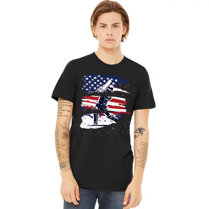 2024 Usa Cricket Jersey America Cricket In Usa Premium T-Shirt