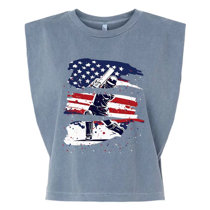 2024 Usa Cricket Jersey America Cricket In Usa Garment-Dyed Women's Muscle Tee