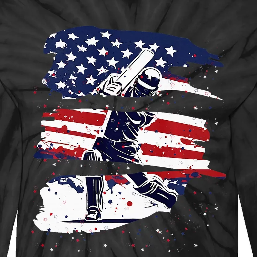 2024 Usa Cricket Jersey America Cricket In Usa Tie-Dye Long Sleeve Shirt