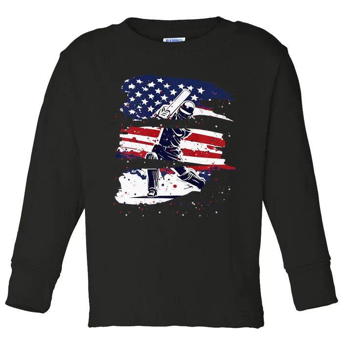 2024 Usa Cricket Jersey America Cricket In Usa Toddler Long Sleeve Shirt