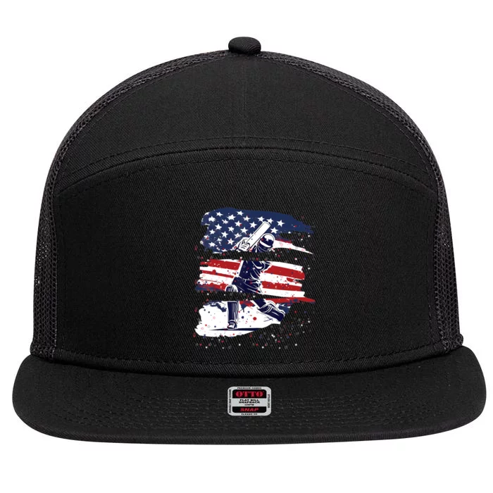 2024 Usa Cricket Jersey America Cricket In Usa 7 Panel Mesh Trucker Snapback Hat