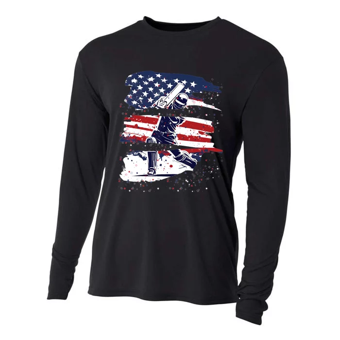 2024 Usa Cricket Jersey America Cricket In Usa Cooling Performance Long Sleeve Crew