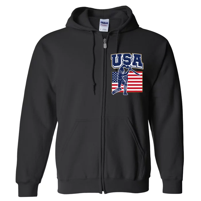 2024 Usa Cricket Jersey T20 Cricket 2024 Usa Cricket Fans Gift Full Zip Hoodie