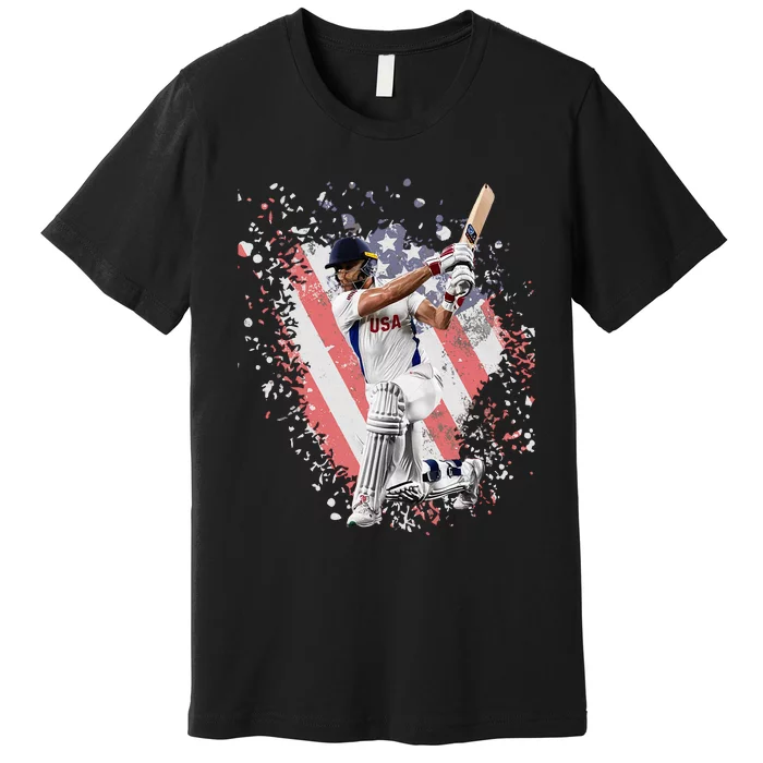 2024 Usa Cricket Jersey America Premium T-Shirt