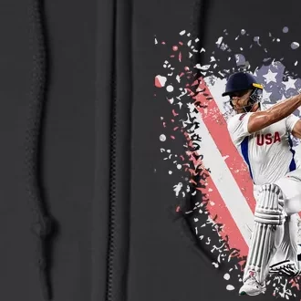 2024 Usa Cricket Jersey America Full Zip Hoodie