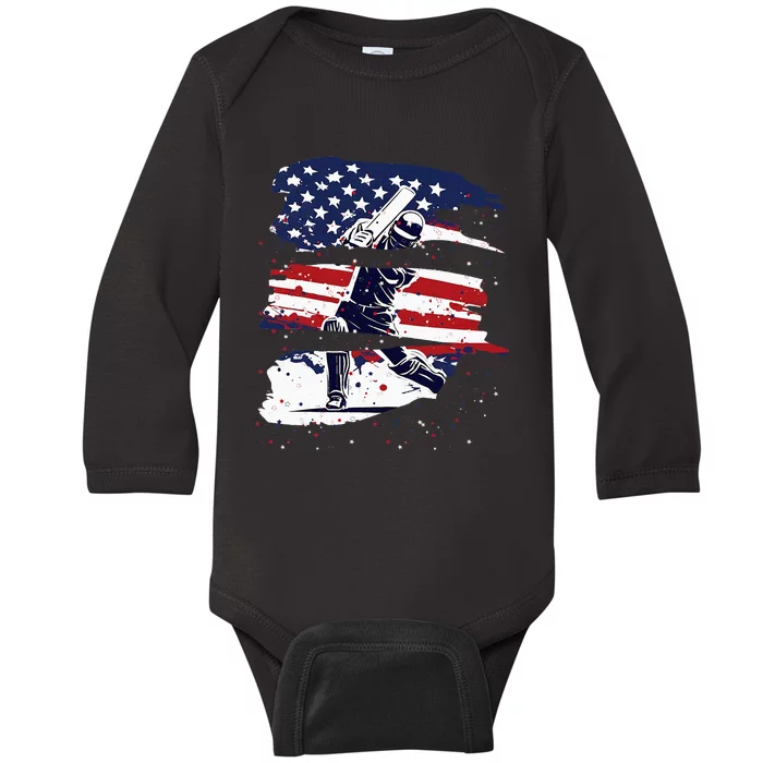 2024 Usa Cricket Jersey America Cricket Baby Long Sleeve Bodysuit