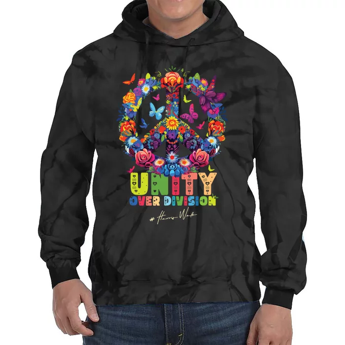 2024 Unity Over Division Tie Dye Hoodie