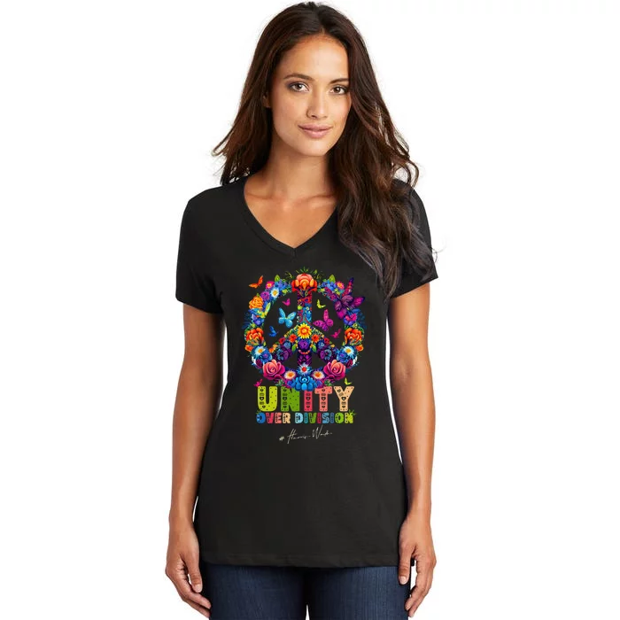 2024 Unity Over Division Women's V-Neck T-Shirt