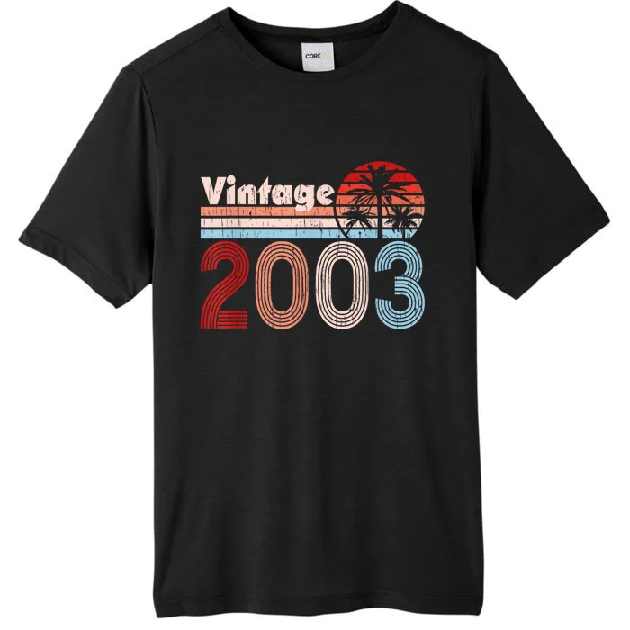 2003 Vintage 21st Birthday 21 Years Old Retro Graphic ChromaSoft Performance T-Shirt