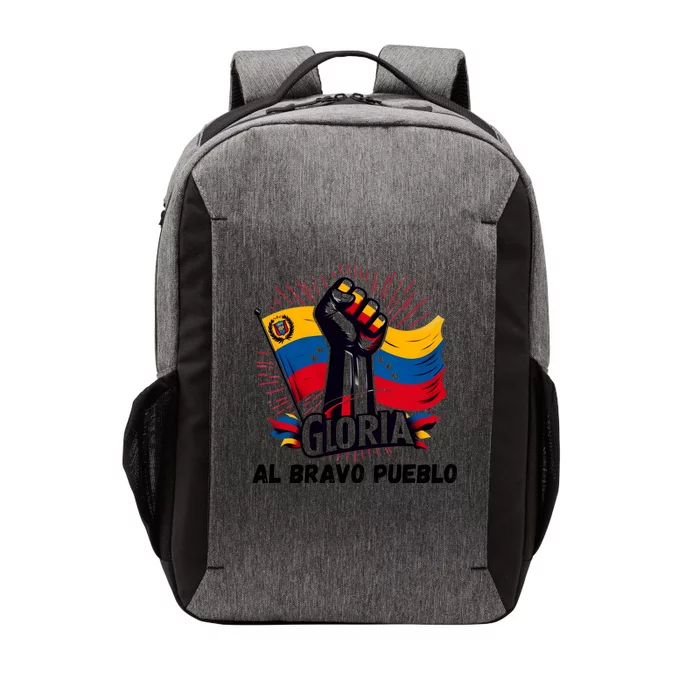 2024 Venezuela Gloria Al Bravo Venezuelan People Flannel Free Venezuela National Vector Backpack