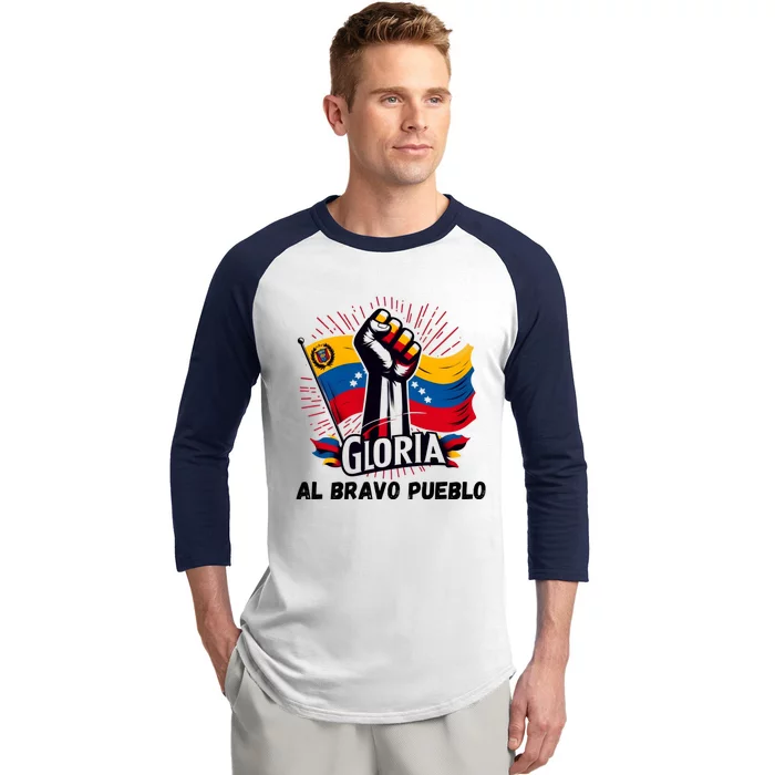 2024 Venezuela Gloria Al Bravo Venezuelan People Flannel Free Venezuela National Baseball Sleeve Shirt