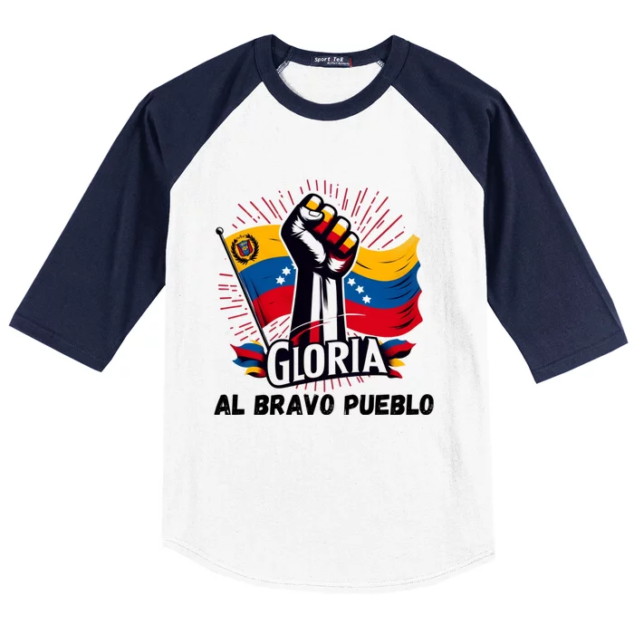 2024 Venezuela Gloria Al Bravo Venezuelan People Flannel Free Venezuela National Baseball Sleeve Shirt