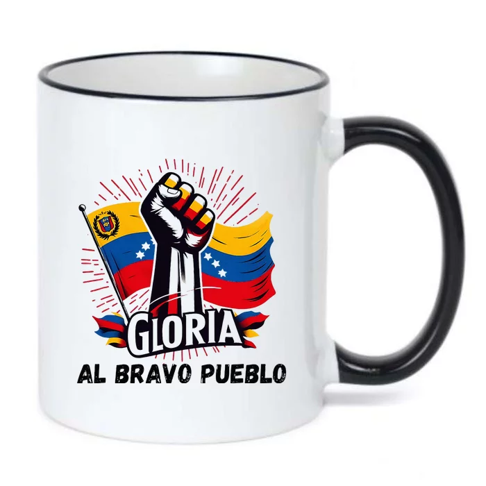 2024 Venezuela Gloria Al Bravo Venezuelan People Black Color Changing Mug