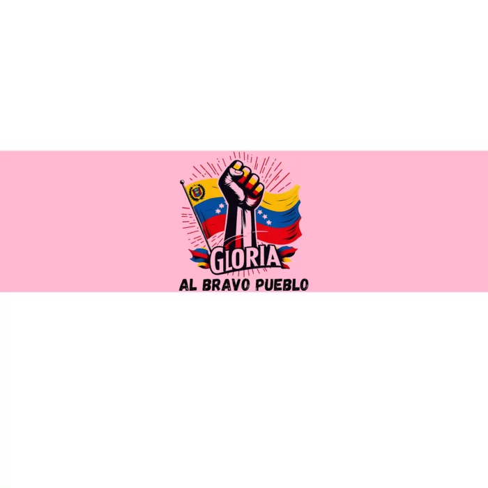 2024 Venezuela Gloria Al Bravo Venezuelan People Bumper Sticker